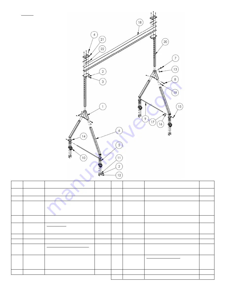 Vestil AHSN Series Instruction Manual Download Page 16