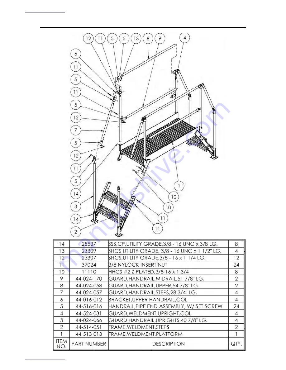 Vestil COL HDG Series Instruction Manual Download Page 17