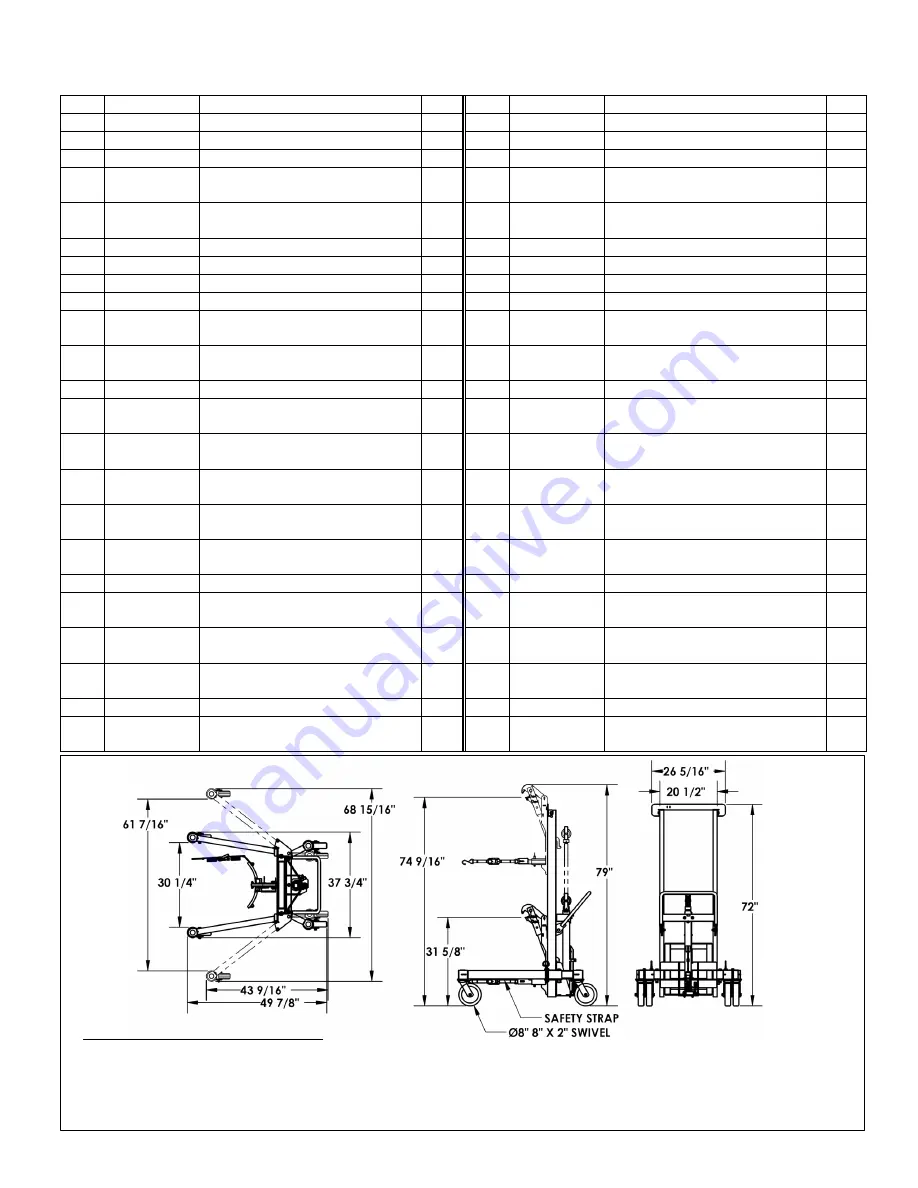 Vestil DCR-880-H Manual Download Page 8