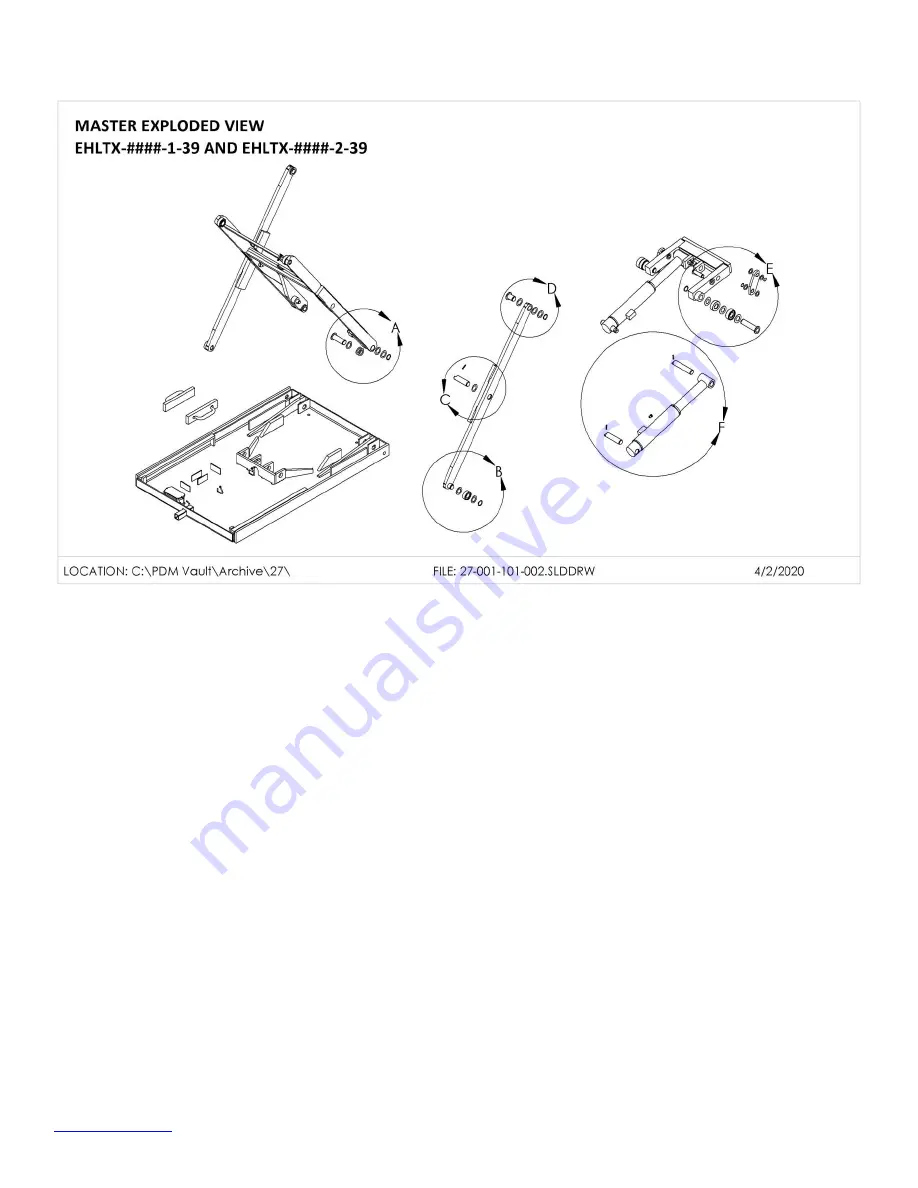 Vestil EHLTX-3653-1-39 Instruction Manual Download Page 5