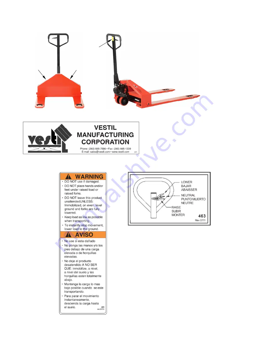 Vestil PM2-3344-SLP Instruction Manual Download Page 5