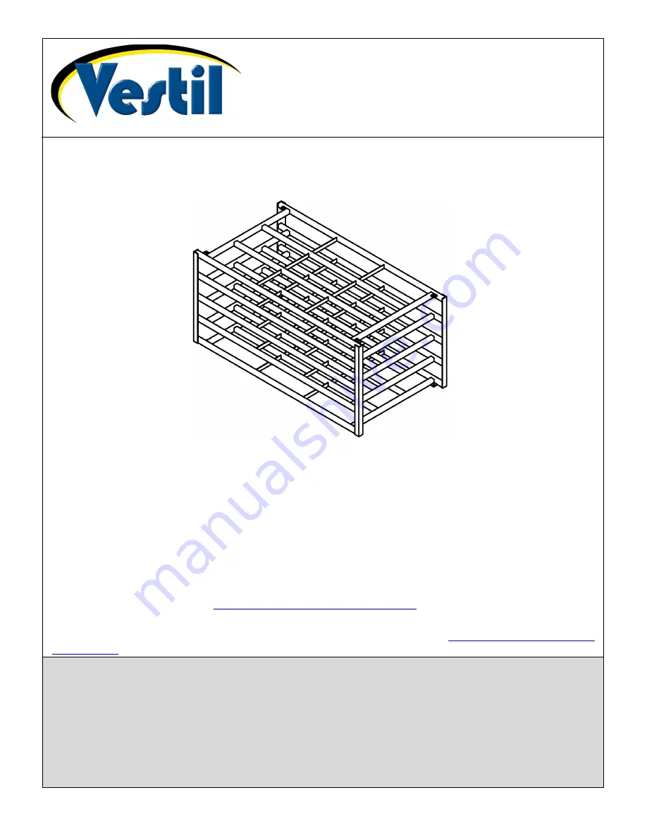 Vestil SHEET-R-57 Скачать руководство пользователя страница 1