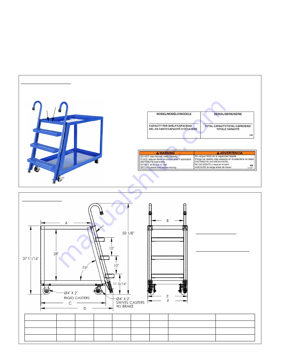 Vestil SPS2 Series Instruction Manual Download Page 4