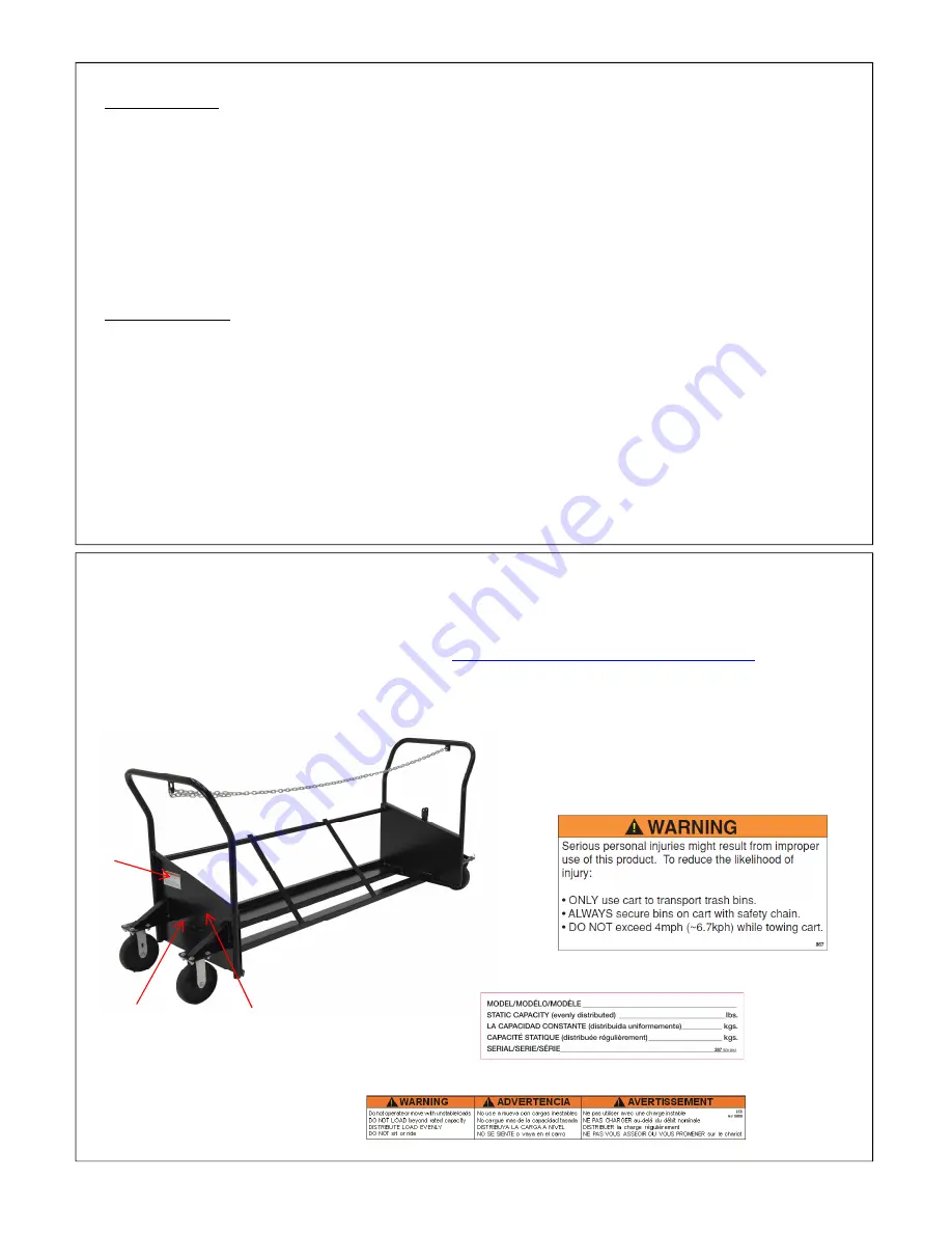 Vestil TH-CART-64 Manual Download Page 4