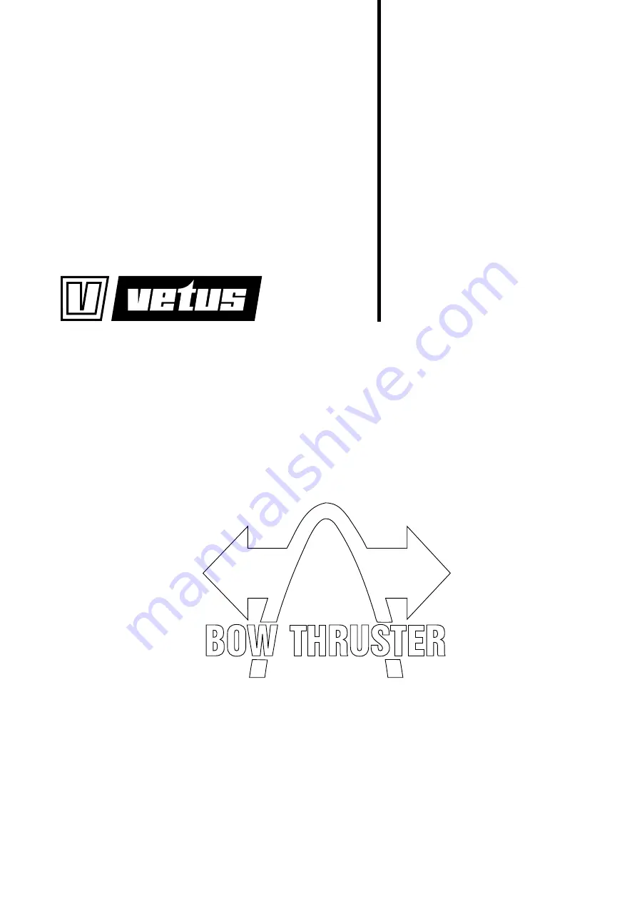 Vetus BOW3512F Скачать руководство пользователя страница 1