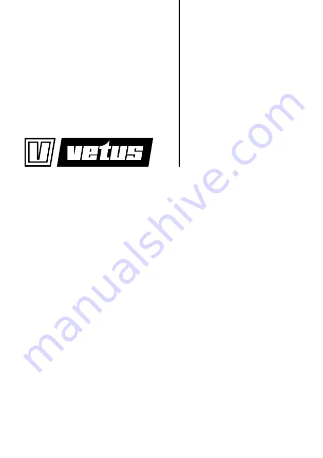 Vetus EIP12 Manual Download Page 1