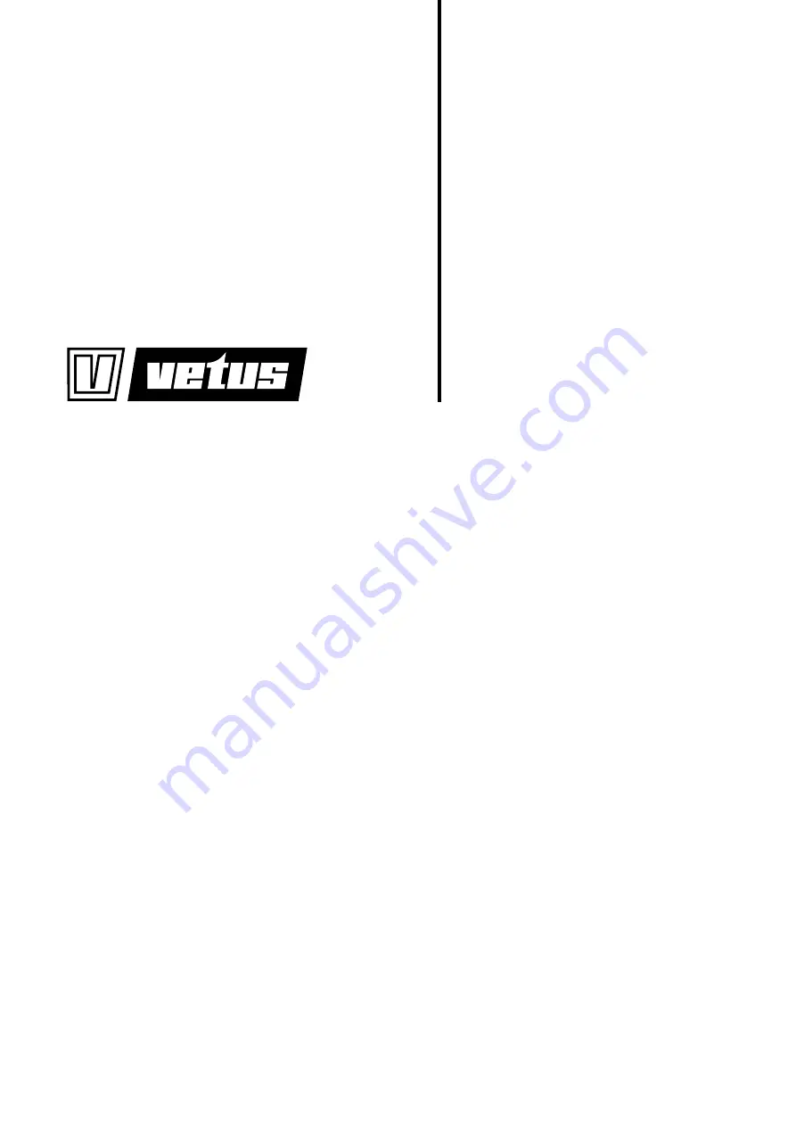 Vetus EMP14012B Скачать руководство пользователя страница 1