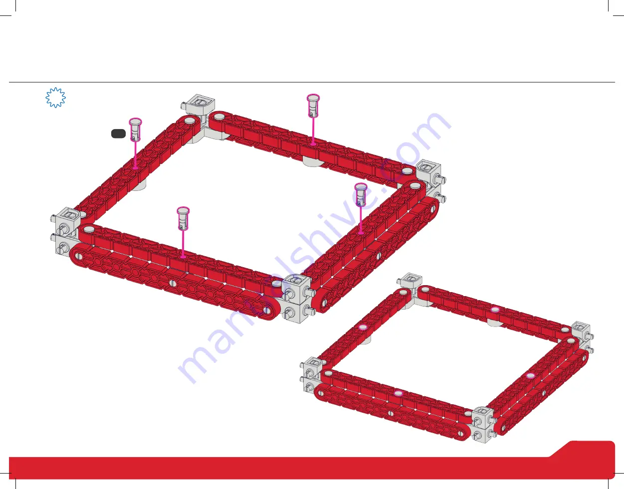 Vex Robotics IQ Challenge Squared Away Red Cube Build Instructions Download Page 9