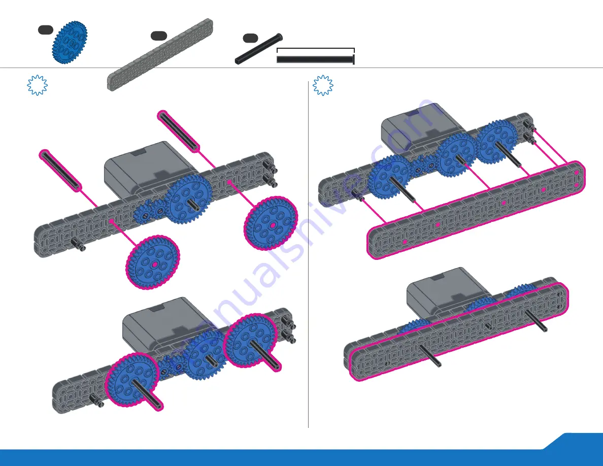 Vex Robotics IQ Snapshot Build Instructions Download Page 11