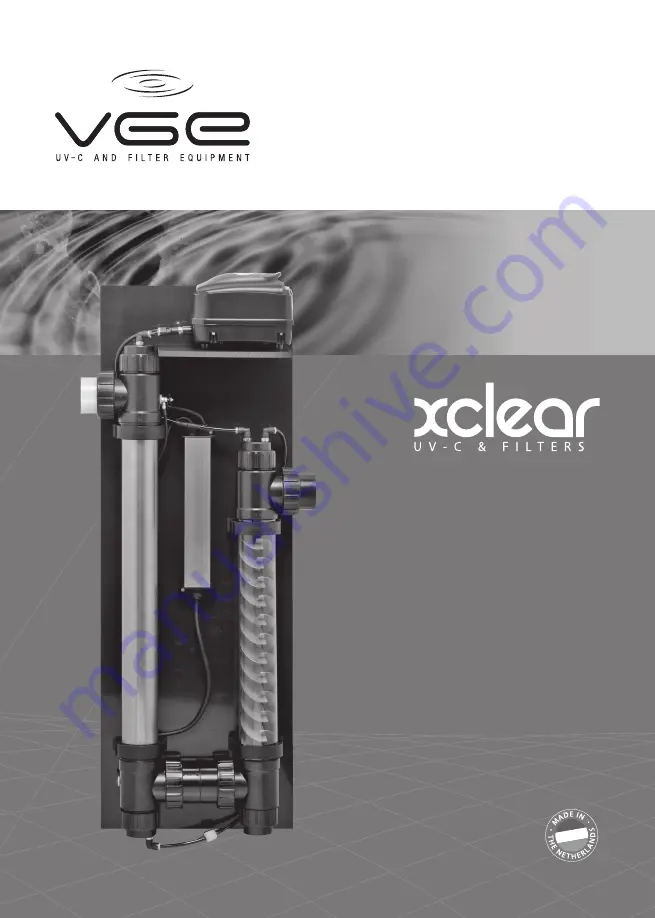 VGE XCLEAR AOP COMPACT OZONE + UV-C Manual Download Page 1