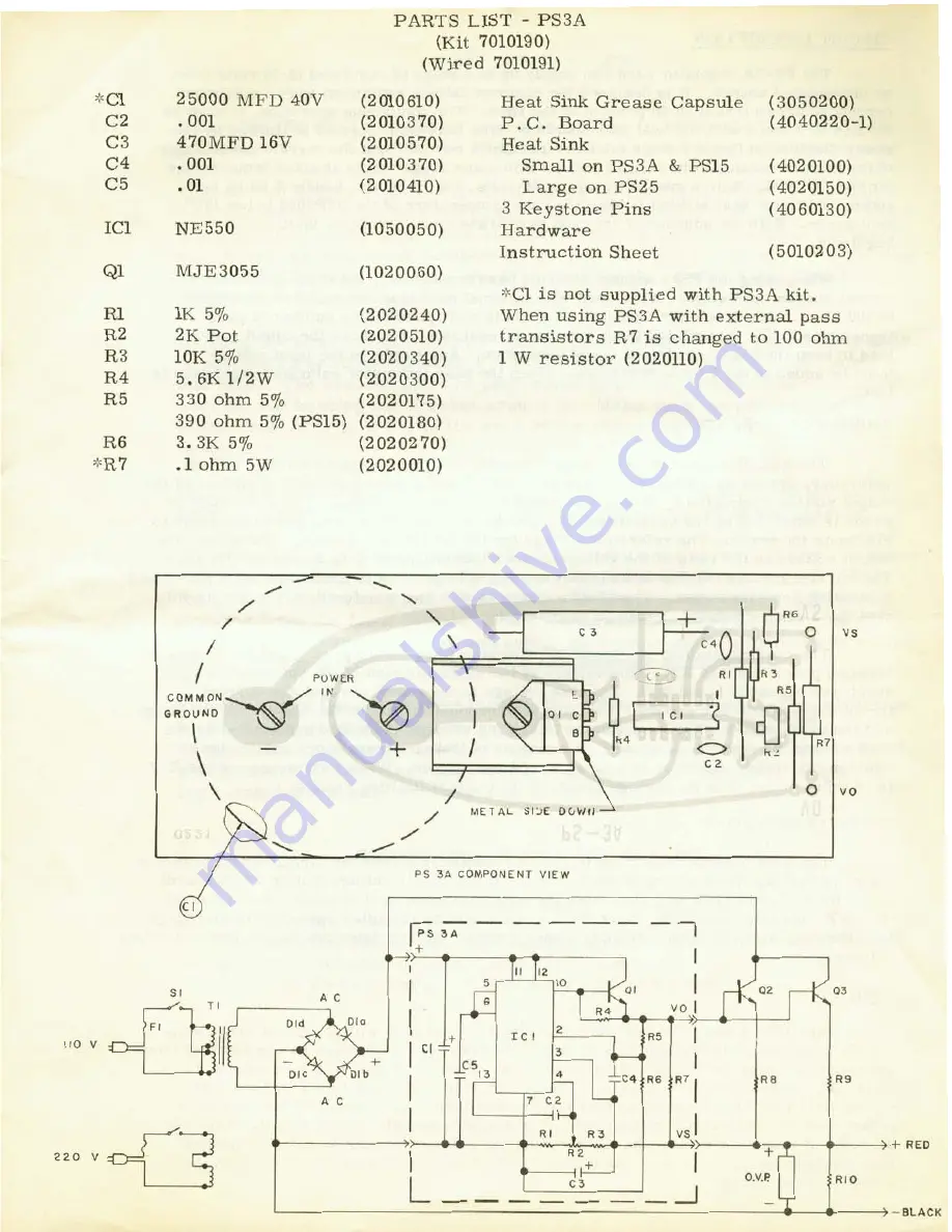 VHF Engineering PS-15C Скачать руководство пользователя страница 3