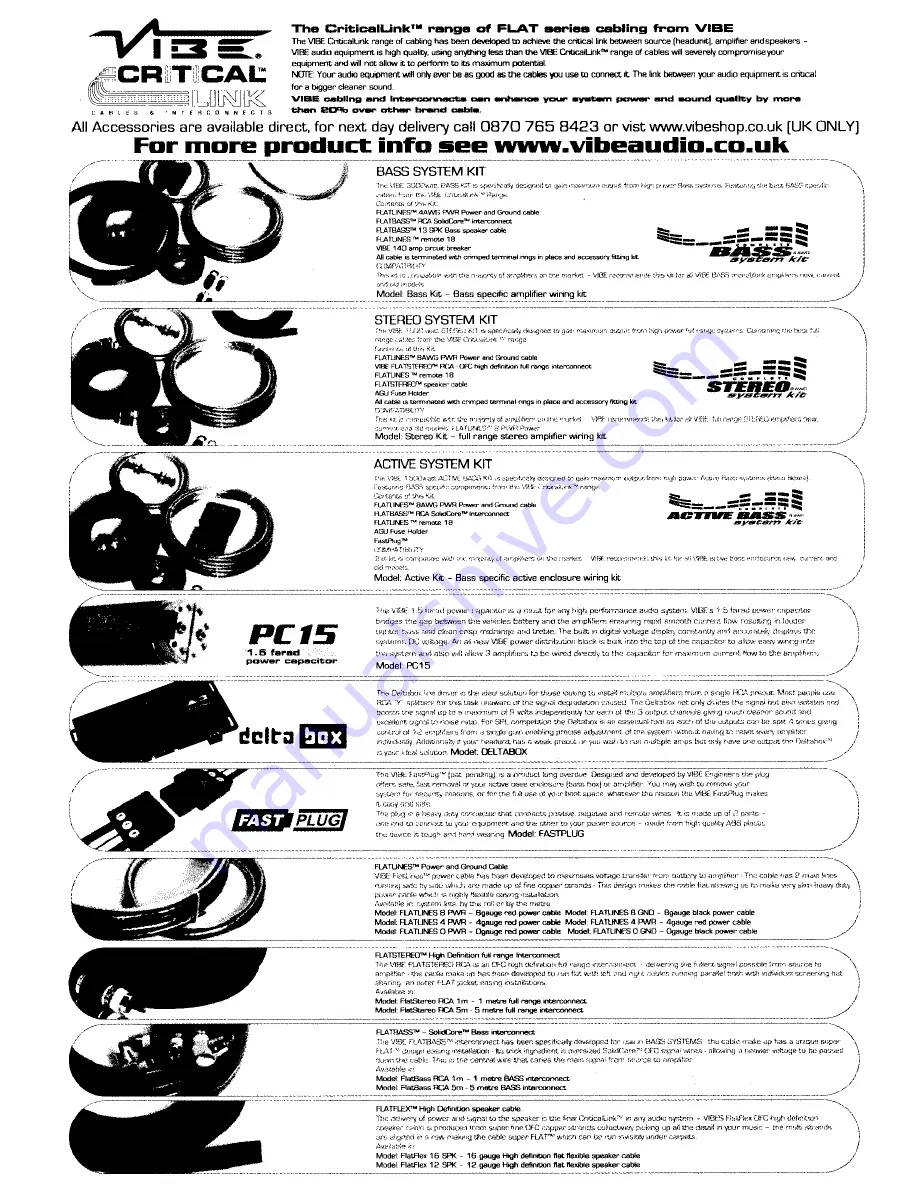 Vibe BASS1-V1 Instruction Manual Download Page 32