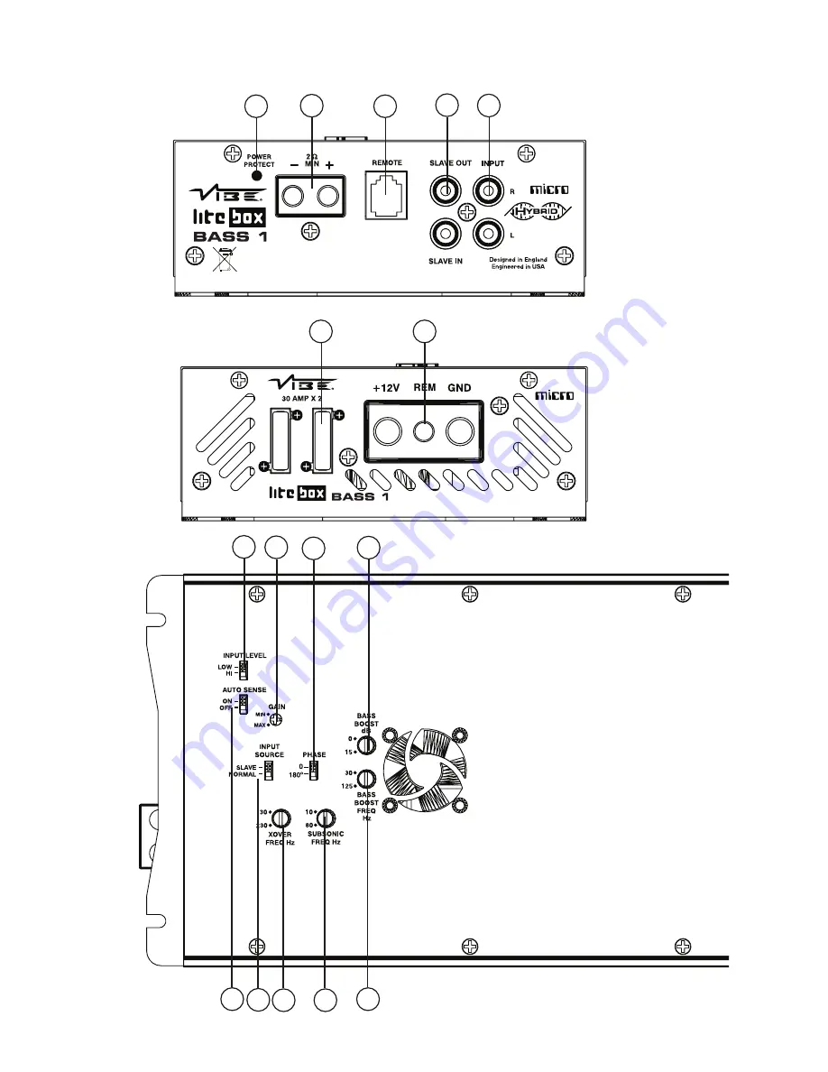 Vibe LITEBOX BASS 1 -V1 Instruction Manual Download Page 7