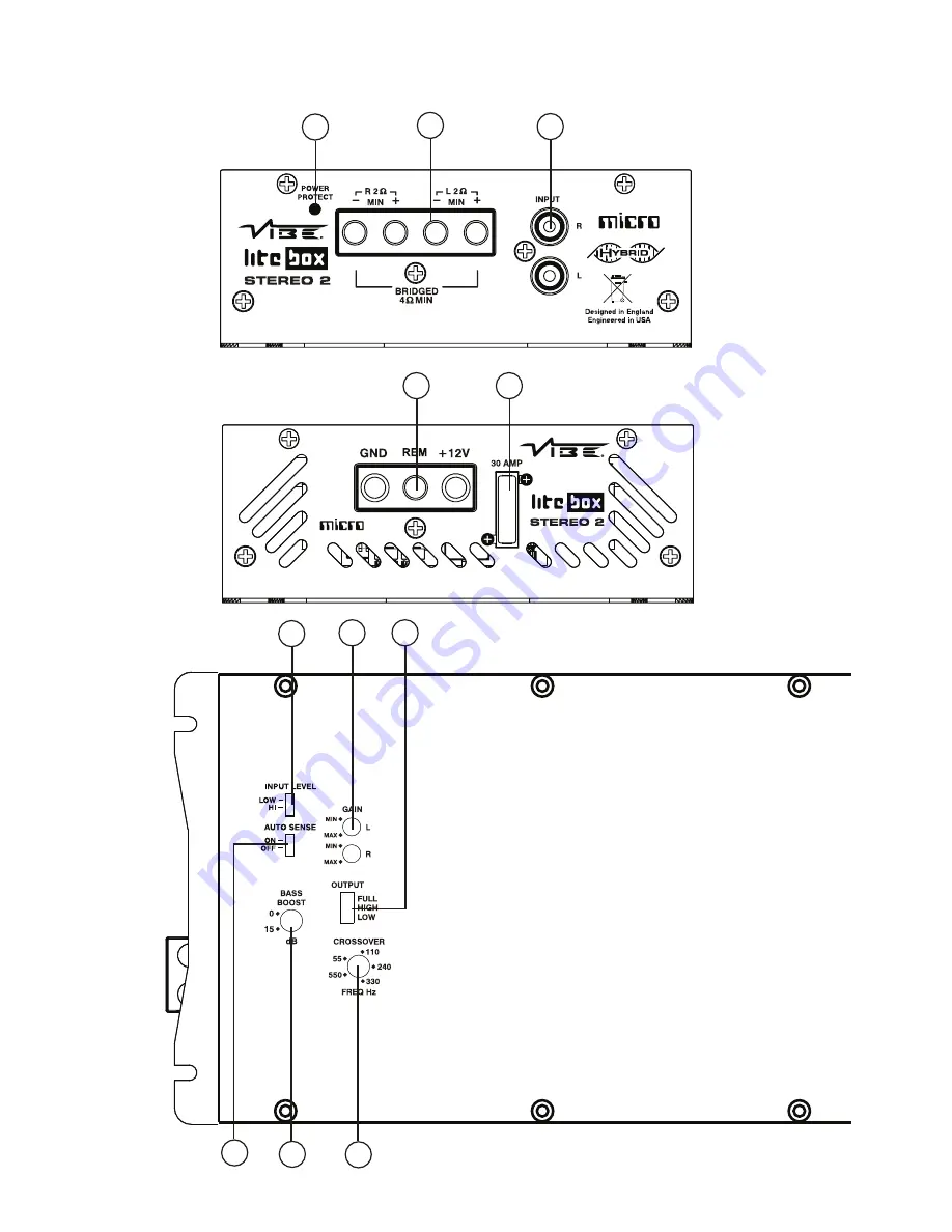 Vibe LITEBOX BASS 1 -V1 Instruction Manual Download Page 13