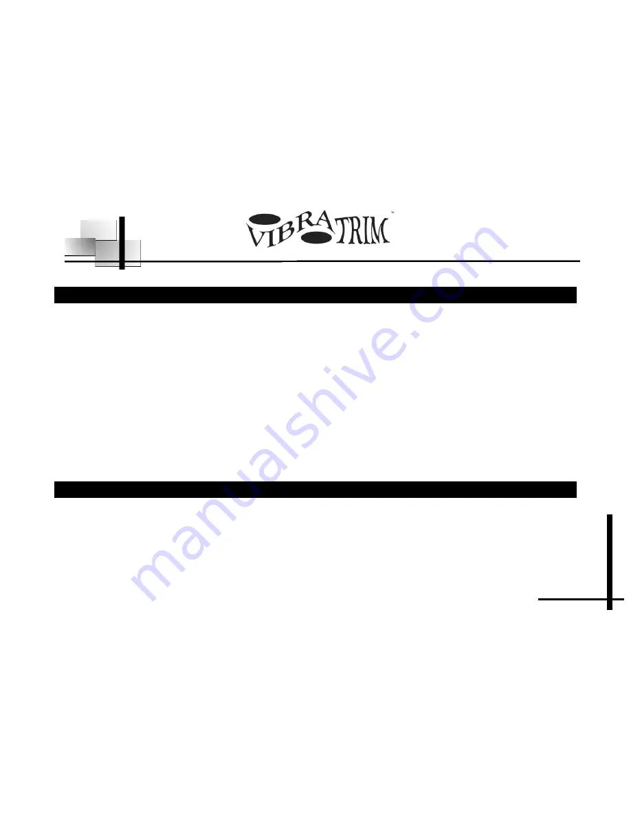 Vibratrim VT300 Instruction Manual & Warranty Download Page 11