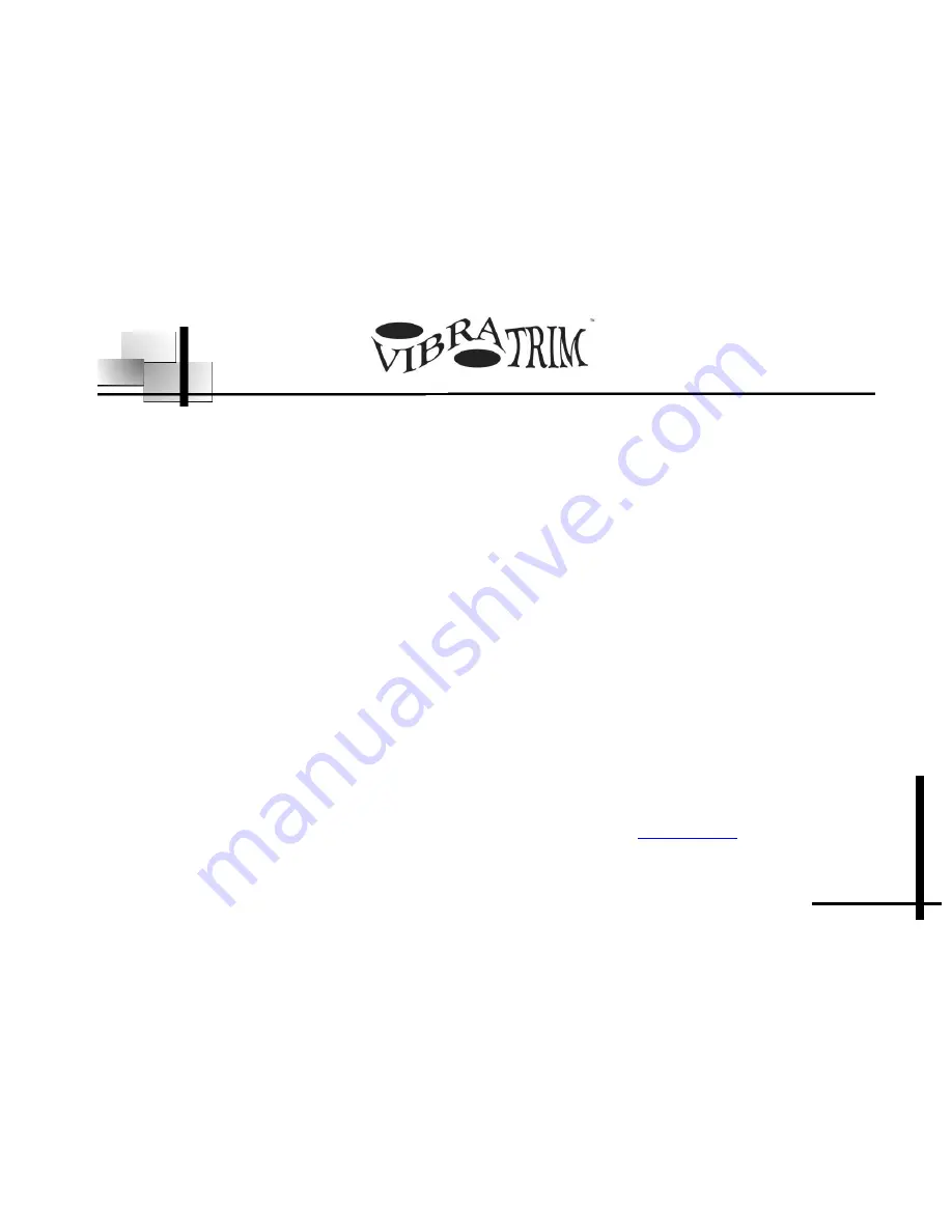 Vibratrim VT300 Instruction Manual & Warranty Download Page 15