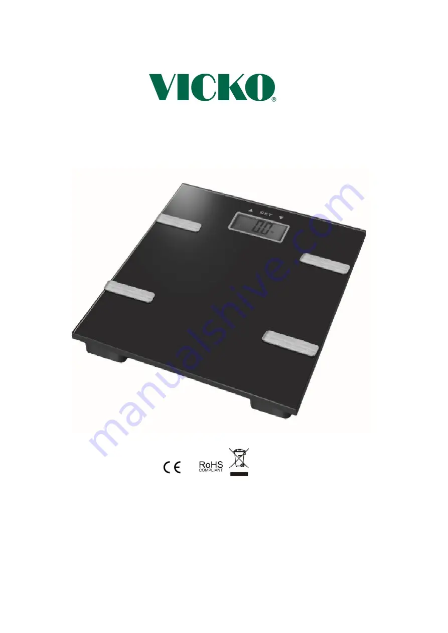 Vicko 117-161104 Instruction Manual Download Page 1