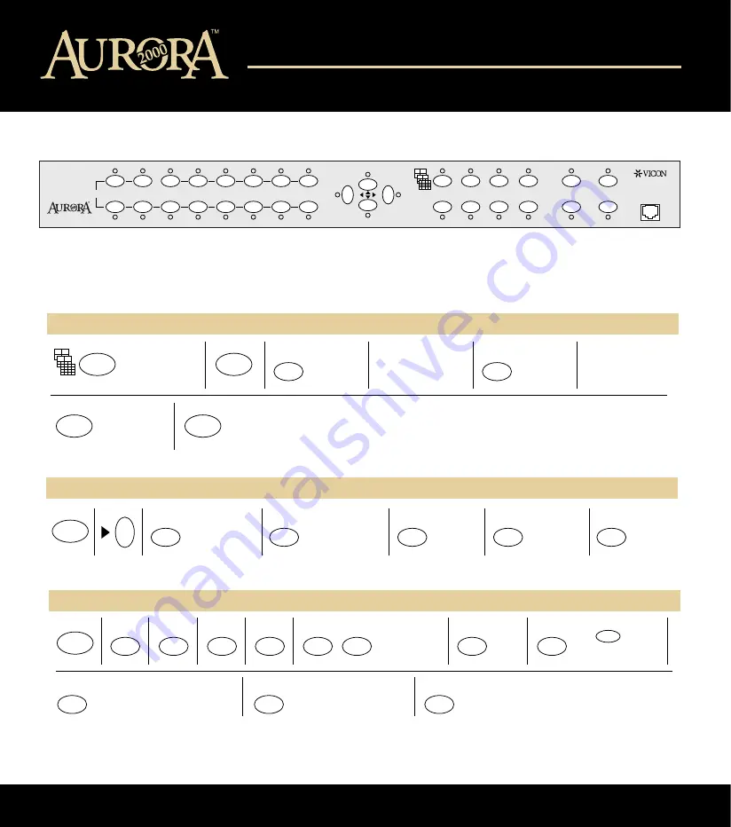 Vicon AURORA 2000 Quick Manual Download Page 10