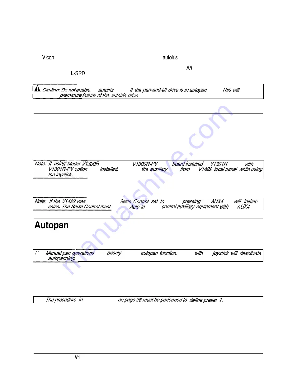 Vicon NOVA VI 422 Installation & Operation Manua Download Page 40