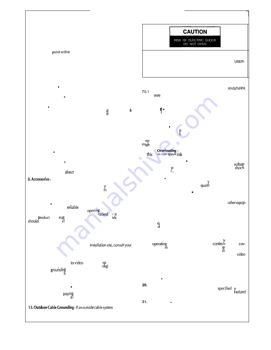 Vicon V4481 SCC-HD MATRIX 44 Instructions For Installation And Operation Manual Download Page 2