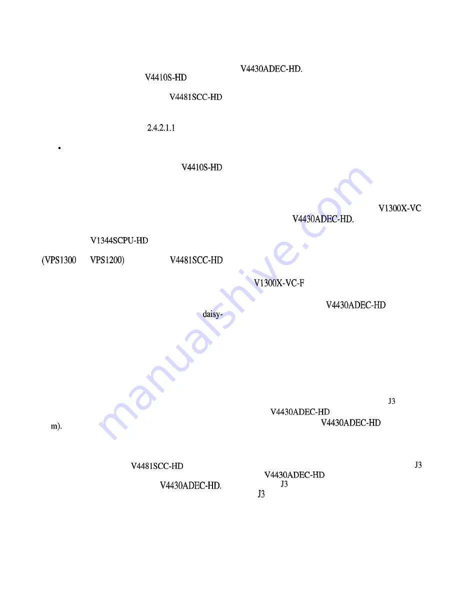 Vicon V4481 SCC-HD MATRIX 44 Instructions For Installation And Operation Manual Download Page 12