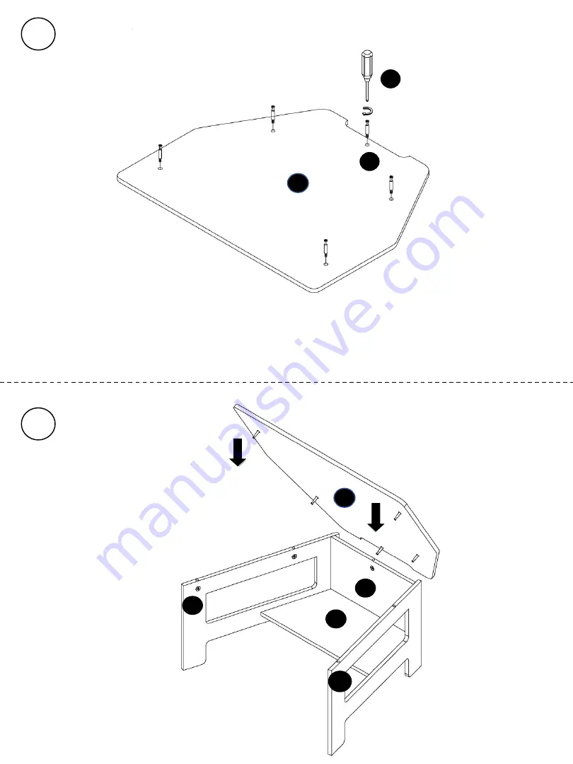 Victor High Rise DC100 Assembly Instructions Manual Download Page 5