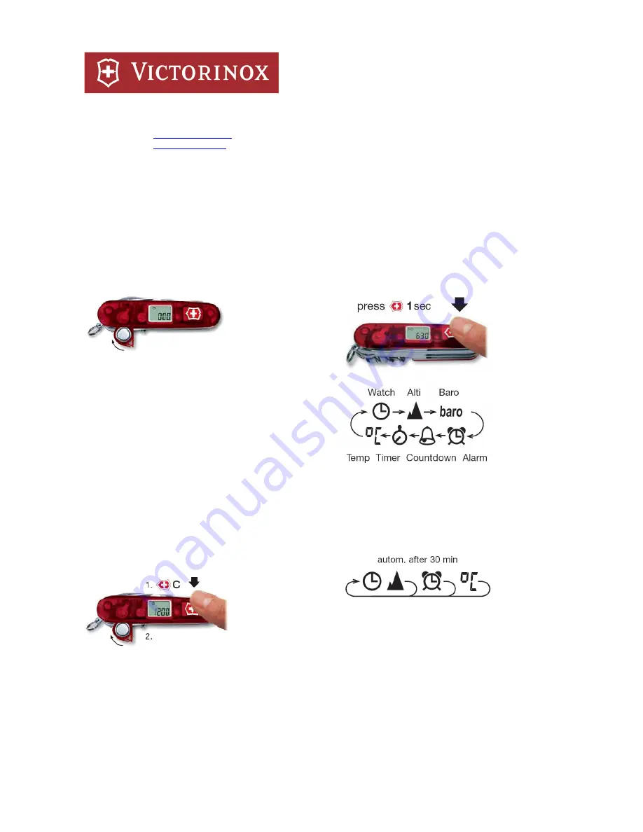 Victorinox Expedition Lite Operating Instructions Manual Download Page 1