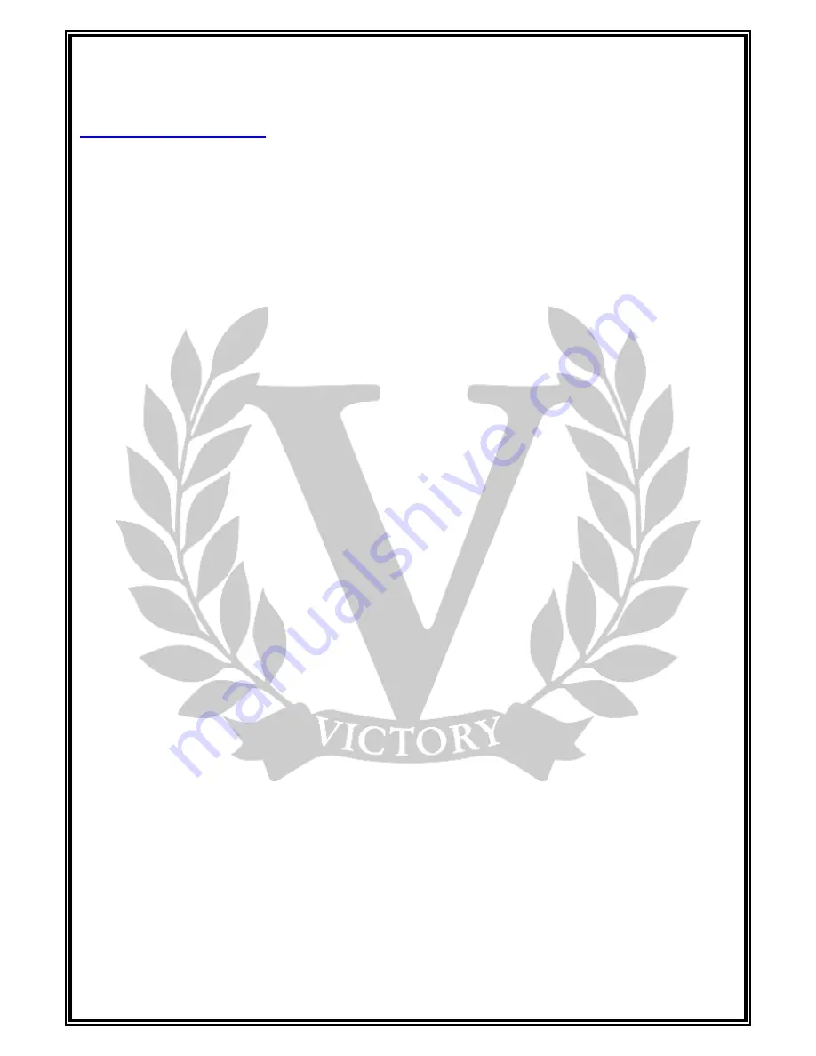 Victory V40 The Duchess User Manual Download Page 5