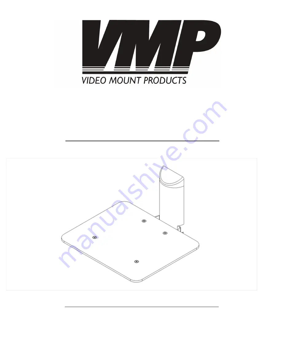 Video Mount Products CH-001B Instruction Sheet Download Page 1