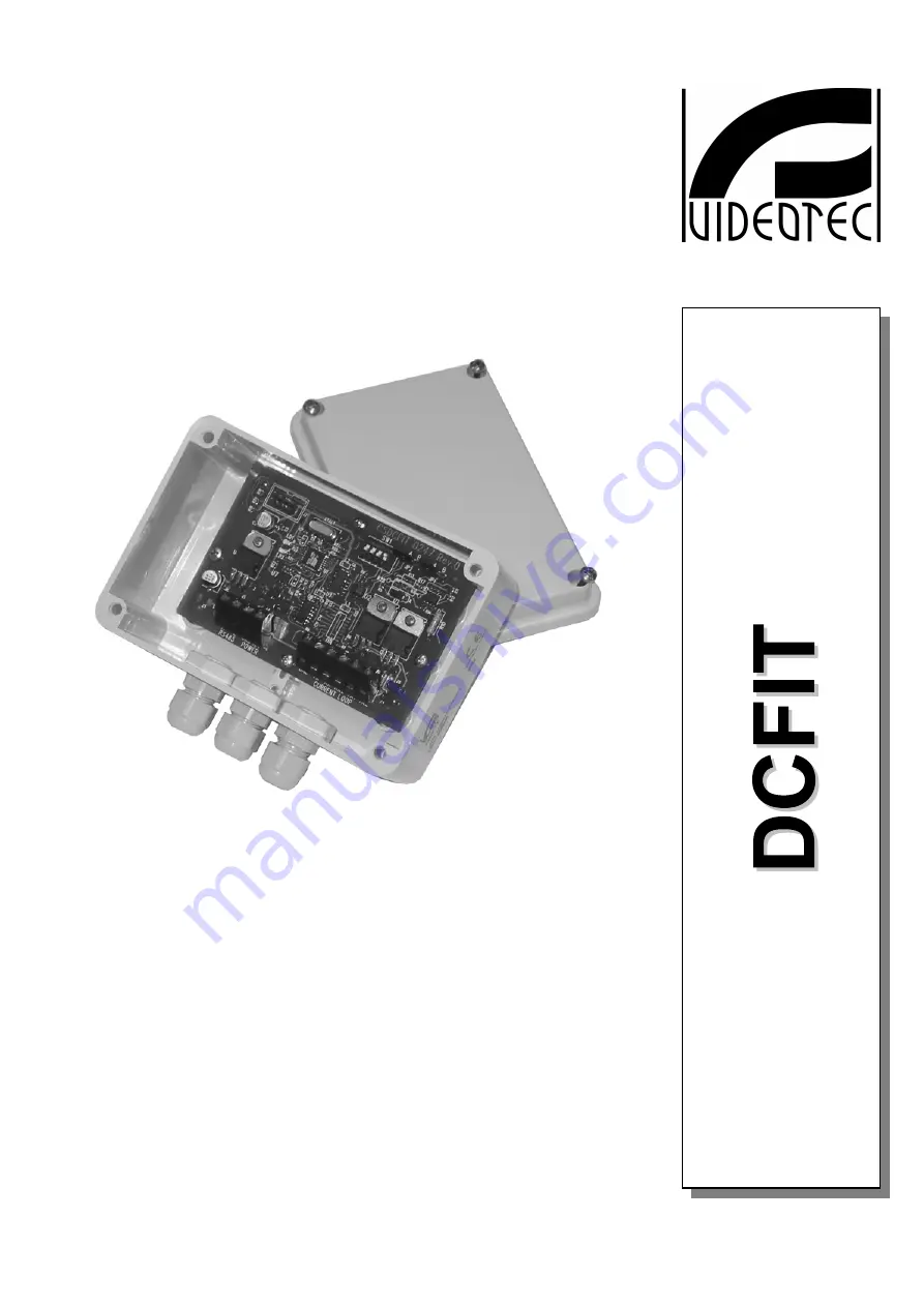 Videotec DCFIT Operating Instructions Manual Download Page 19