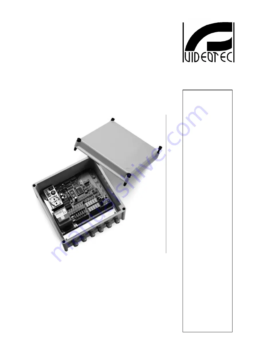 Videotec DTRX1 Operating Instructions Manual Download Page 61