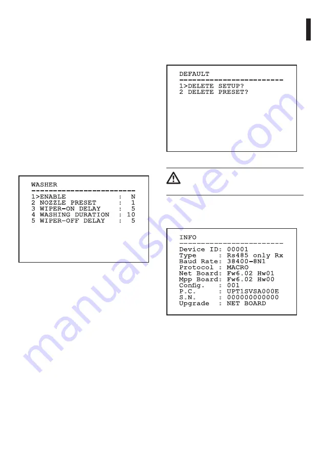 Videotec ULISSE MAXI Instruction Manual Download Page 53