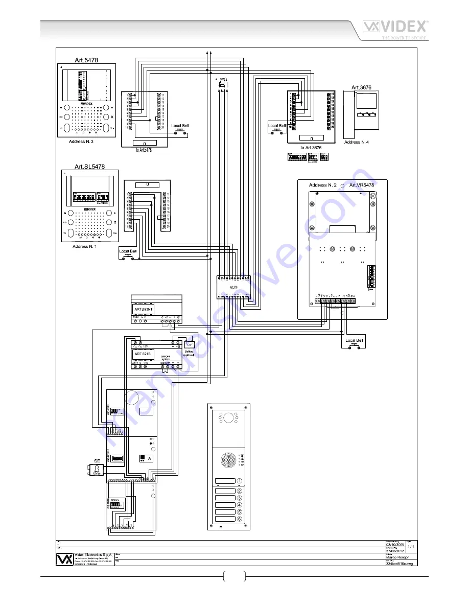 Videx 3676 Installation Manual Download Page 5