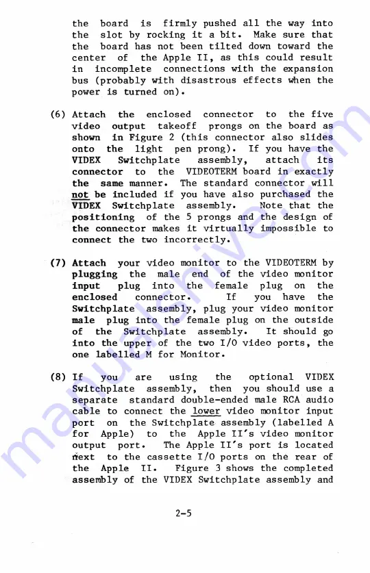 Videx Videoterm Installation And Operation Manual Download Page 29