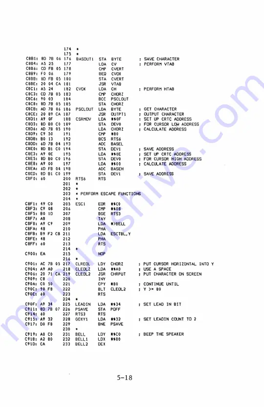 Videx Videoterm Installation And Operation Manual Download Page 124