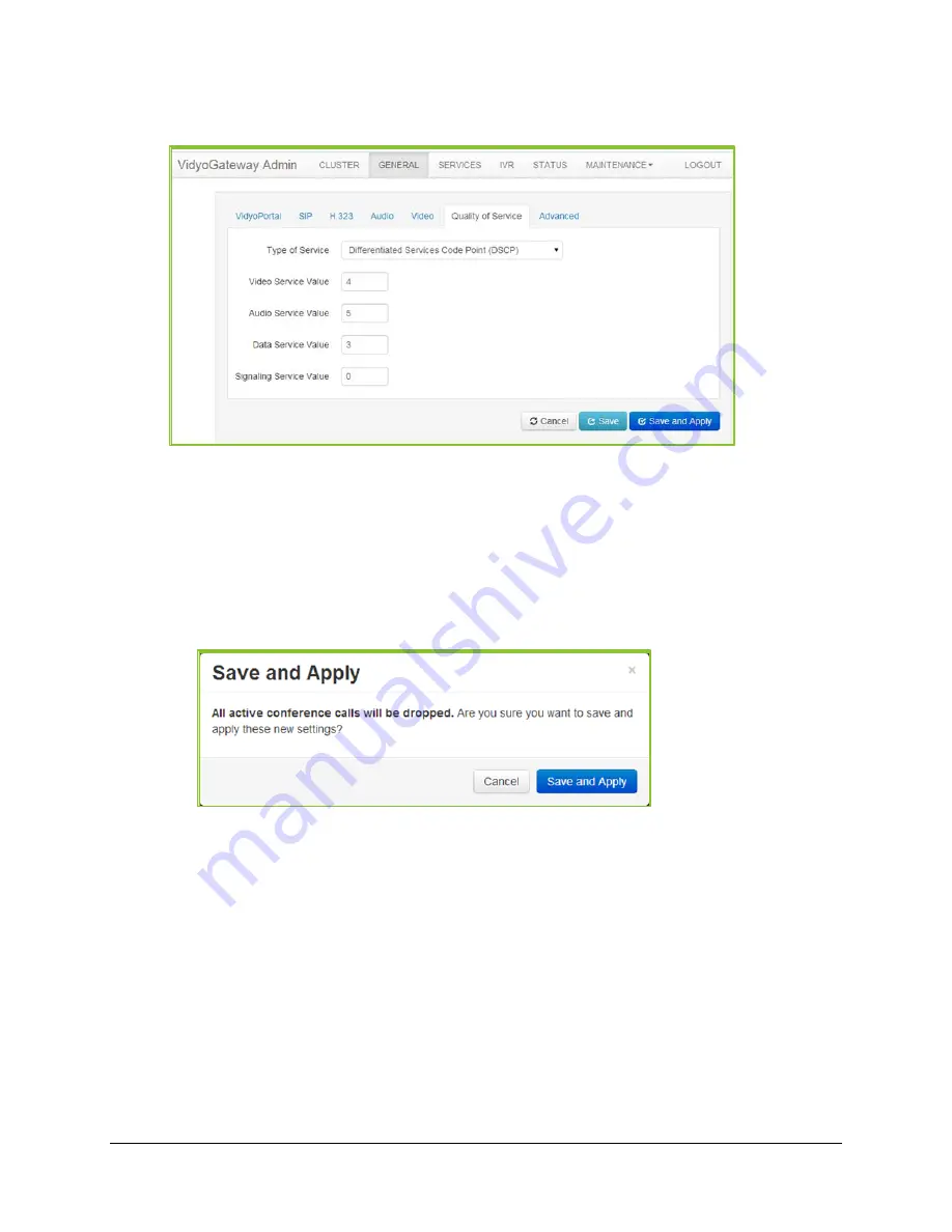 Vidyo VidyoGateway Administrator'S Manual Download Page 73