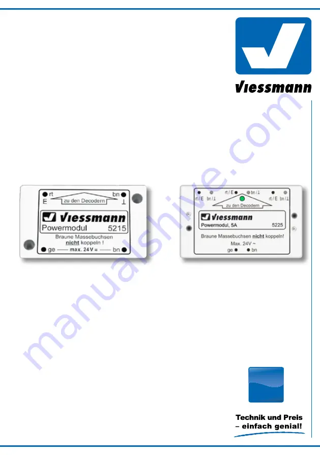 Viessmann 5215 2A Operation Manual Download Page 1