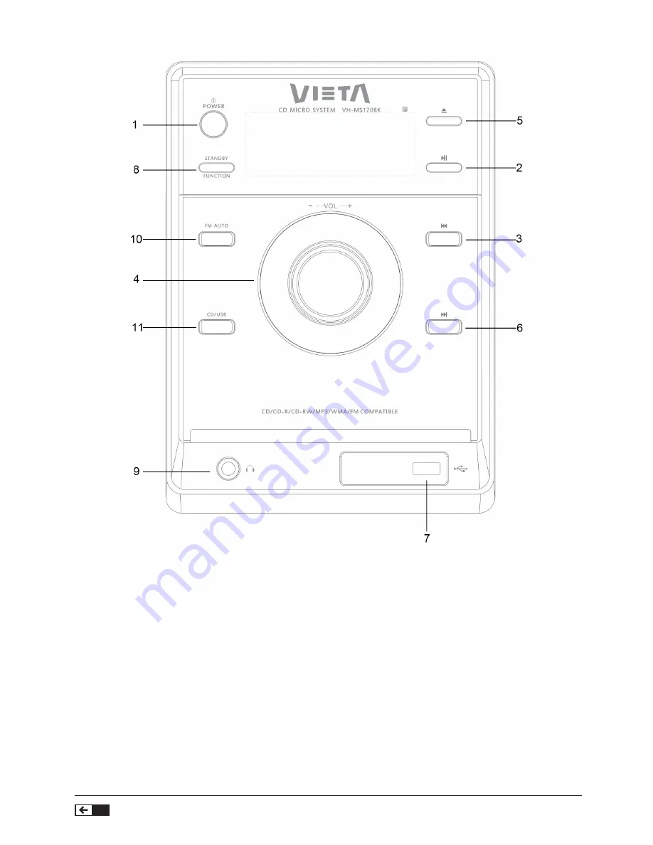 VIETA VH-MS170BK User Manual Download Page 16