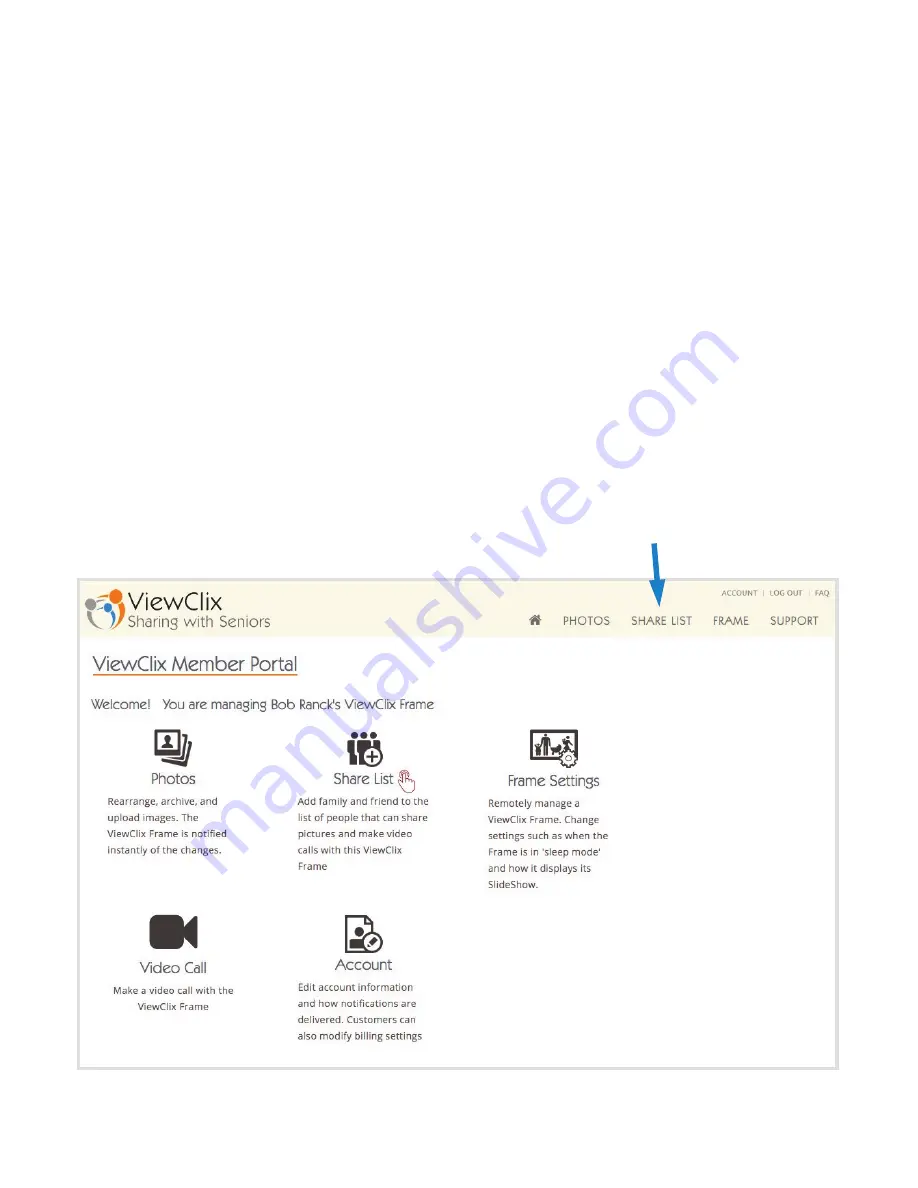 ViewClix Smart Frame Operating Manual Download Page 11