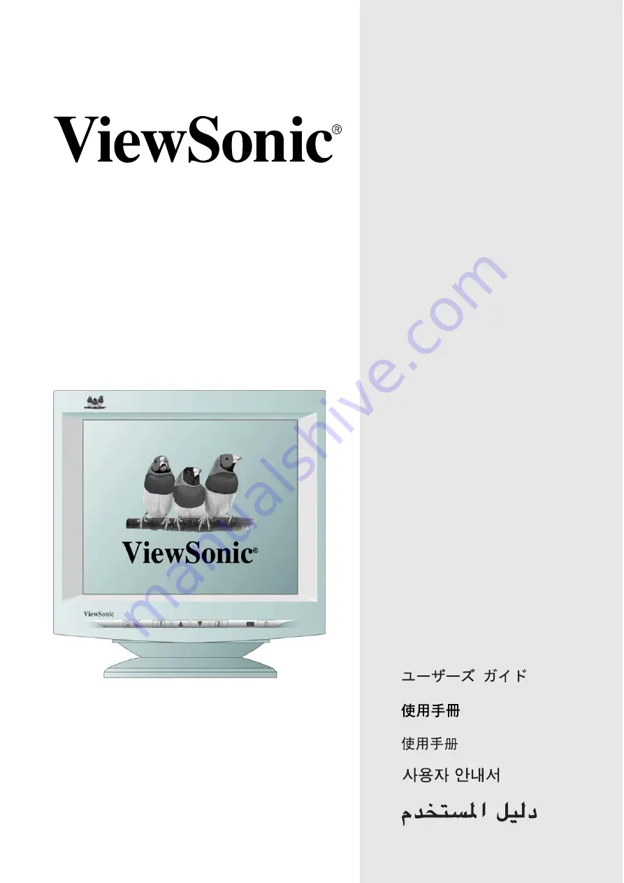 ViewSonic P75f+-2 User Manual Download Page 1