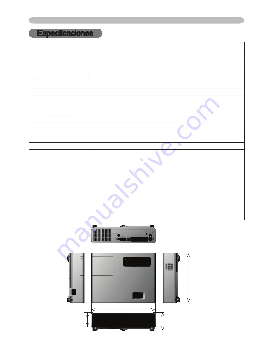 ViewSonic PJ358 - XGA LCD Projector (Spanish) Guía Del Usuario Download Page 71