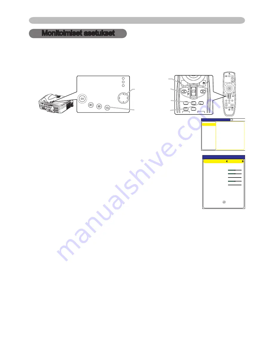 ViewSonic PJ862 (Finnish) Käyttöopas Download Page 27