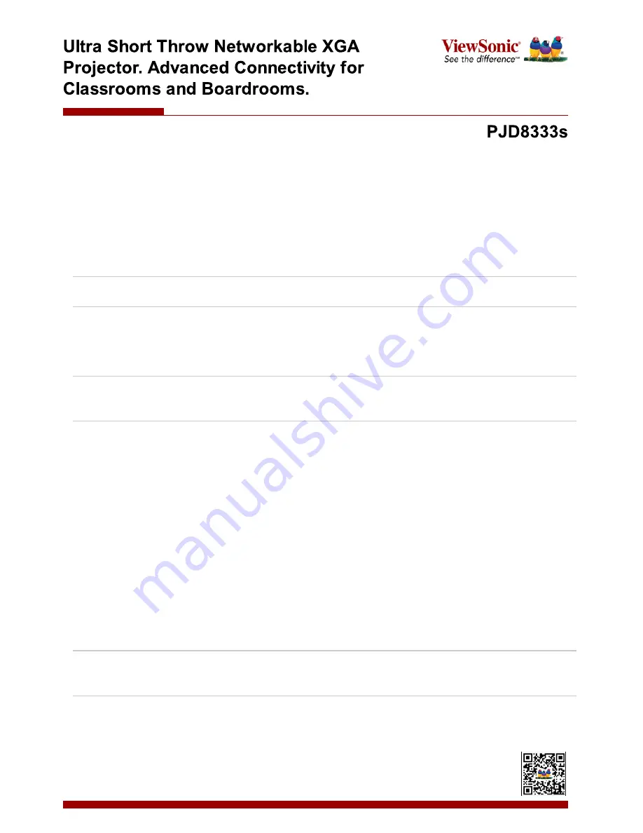 ViewSonic PJD8333s User Manual Download Page 4