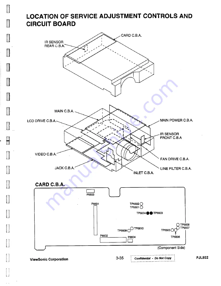 ViewSonic PJL802 Скачать руководство пользователя страница 54