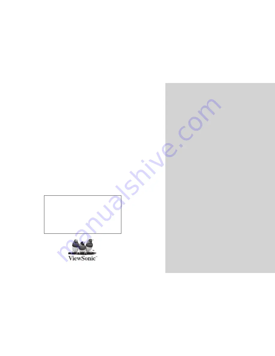 ViewSonic VFA710w User Manual Download Page 1