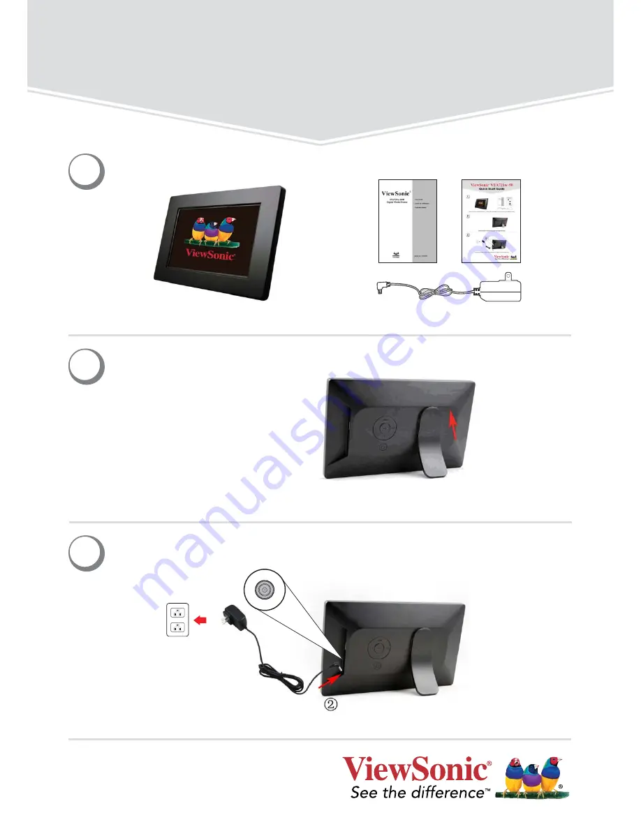 ViewSonic VFA721w-50 Quick Start Manual Download Page 1