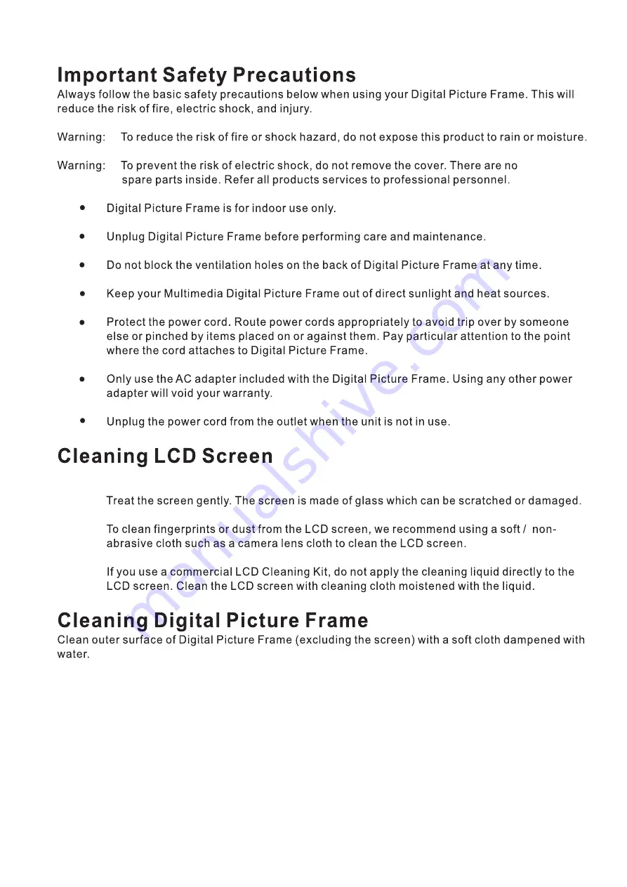 ViewSonic VFD1024w-51 User Manual Download Page 4