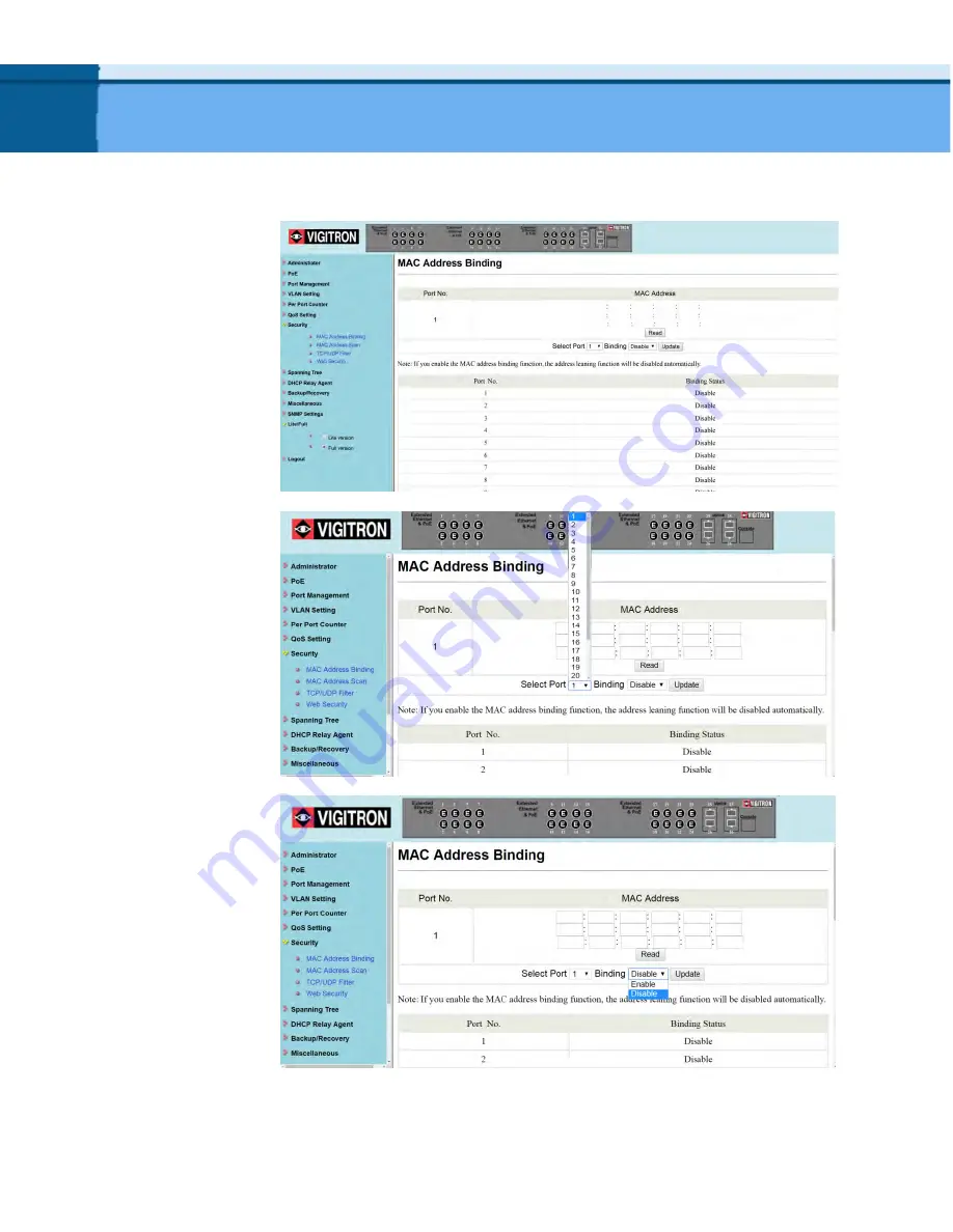 Vigitron MaxiiNet Vi32226 Operational Manual Download Page 71