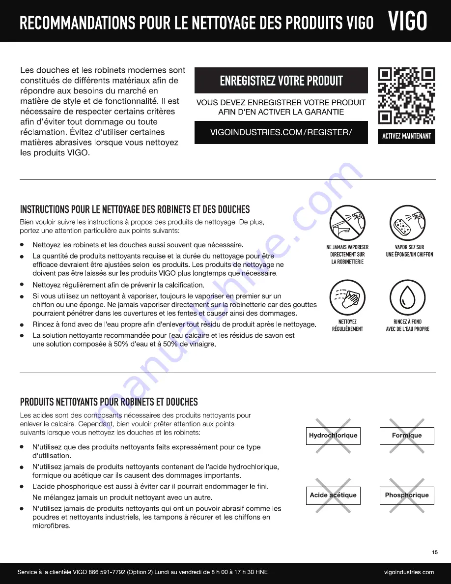 VIGO 00849922025896 Instructions Manual Download Page 15