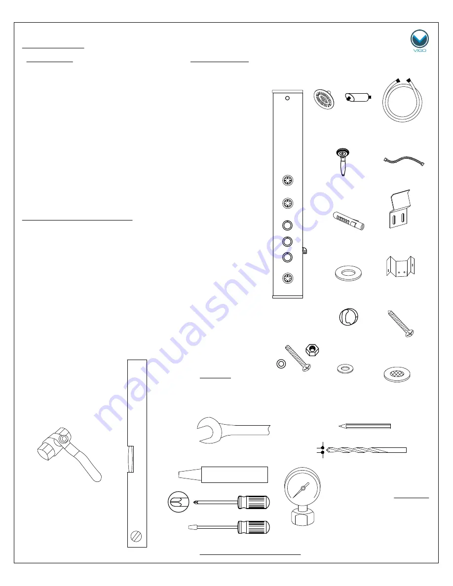 VIGO VG08010 Manual Download Page 2